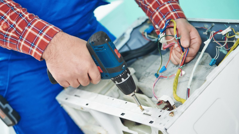 Keçiören Goodman Goodman çamaşır makinesi kart tamiri – Su almama arızası orijinal parça ile giderildi. - Teknik servis örneği